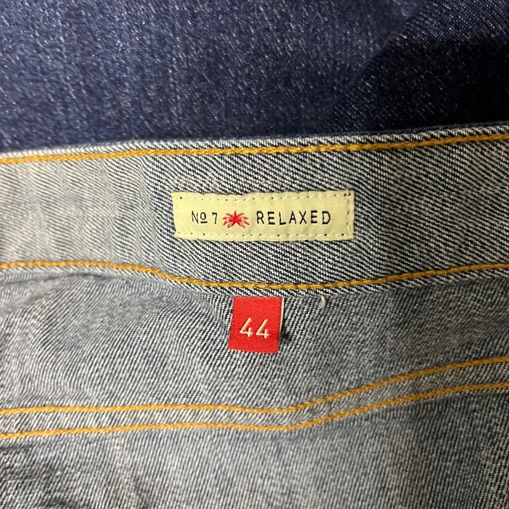 Agave Denim No 7 Relaxed Fit Jeans Mens 44 Bixby Ranch Flex Rinse Made in USA - Picture 4 of 10